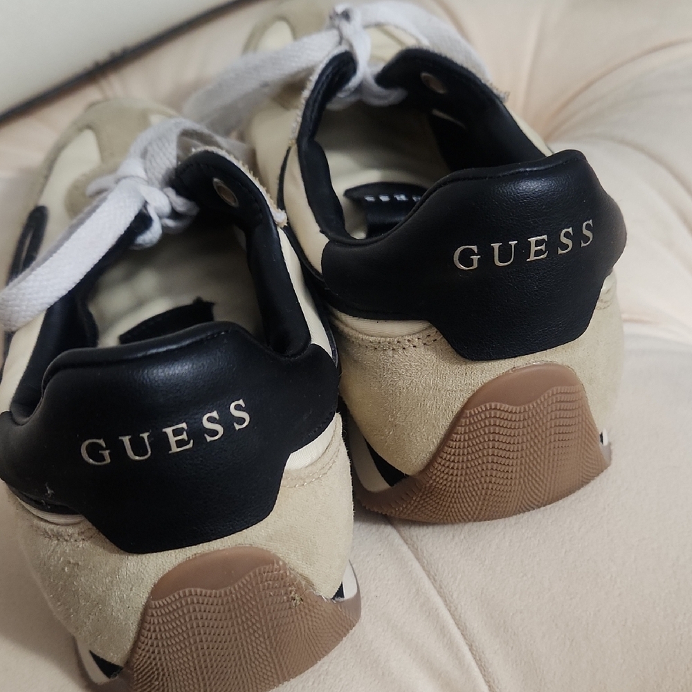 Guess Black and Tan Sneakers